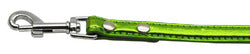 3/8" (10mm) Metallic Two Tier Collar Lime Green 1/2" Leash