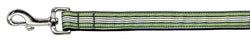 Preppy Stripes Nylon Ribbon Collars Green/White 1 wide 4ft Lsh