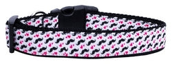 Moustache Love Ribbon Dog Collars Large