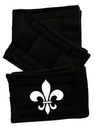 Peter Pads Black Size MD Fleur De Lis 3 Pack