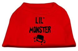 Lil Monster Screen Print Shirts Red Sm (10)