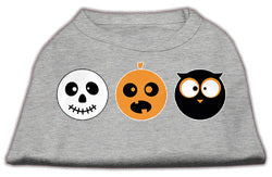 The Spook Trio Screen Print Dog Shirt Grey XS (8)