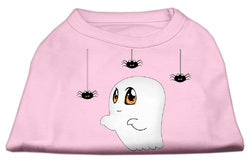 Sammy the Ghost Screen Print Dog Shirt Light Pink Sm (10)