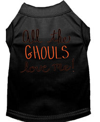 All the Ghouls Screen Print Dog Shirt Black XXXL (20)