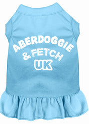 Aberdoggie UK Screen Print Dress Baby Blue XXL (18)
