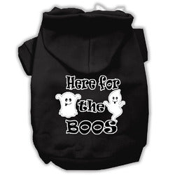Here for the Boos Screenprint Dog Hoodie Black XXL (18)