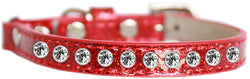 Clear Jewel Ice Cream Cat safety collar Red Size 14