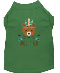 Wild Child Embroidered Dog Shirt Green XL (16)