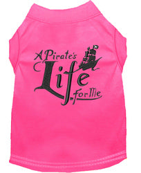 A Pirate's Life Embroidered Dog Shirt Bright Pink XXXL (20)