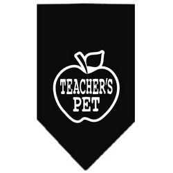 Teachers Pet Screen Print Bandana Black Large