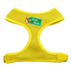 From Santa Tag Screen Print Mesh Harness Yellow Medium