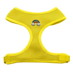 Rainbow Peace Sign Chipper Yellow Harness Medium